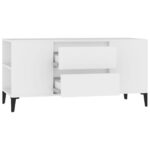 vidaXL TV skrinka biela 102x44,5x50 cm spracované drevo – Obrázok 7