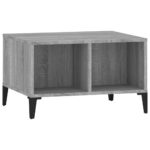 vidaXL Konferenčný stolík sivý dub sonoma 60x50x36,5 spracované drevo – Obrázok 2