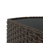 vidaXL 3-dielna záhradná sedacia súprava s podložkami polyratan hnedá – Obrázok 9