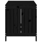 vidaXL Záhradný úložný box čierny 121x55x64 cm masívna borovica – Obrázok 7