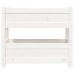 vidaXL Kvetináč biely 77x25x66 cm borovicový masív – Obrázok 5