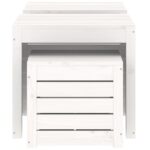 vidaXL 3-dielna záhradná sada boxov biela borovicový masív – Obrázok 6