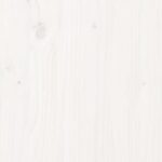 vidaXL Záhradný stolík biely 159,5x82,5x76 cm borovicový masív – Obrázok 7