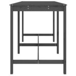vidaXL Záhradný stolík sivý 203,5x90x110 cm borovicový masív – Obrázok 5