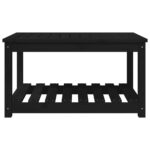vidaXL Záhradný stolík čierny 82,5x50,5x45 cm borovicový masív – Obrázok 5