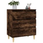 vidaXL Komoda dymový dub 60x35x70 cm spracované drevo – Obrázok 4