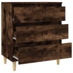 vidaXL Komoda dymový dub 60x35x70 cm spracované drevo – Obrázok 7