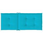 vidaXL Vankúše na vysoké stoličky 2 ks tyrkysové látka – Obrázok 6