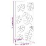 vidaXL Záhradná dekorácia 105x55 cm kortenová oceľ listový dizajn – Obrázok 8