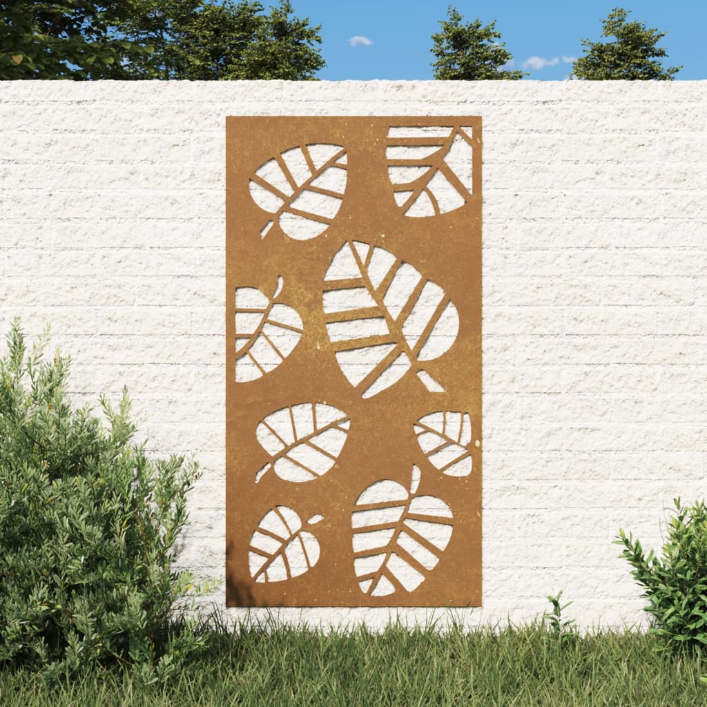 VXL8720845719180_m_en_hd_1.jpg vidaXL Záhradná dekorácia 105x55 cm kortenová oceľ listový dizajn – Obrázok 1
