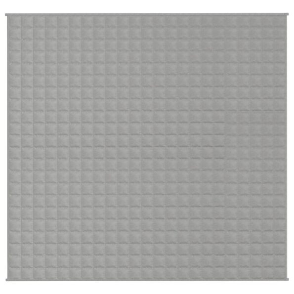 vidaXL Záťažová prikrývka šedá 220x240 cm 11 kg látka – Obrázok 2