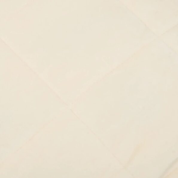 vidaXL Záťažová prikrývka bledokrémová 200x220 cm 13 kg látka – Obrázok 4