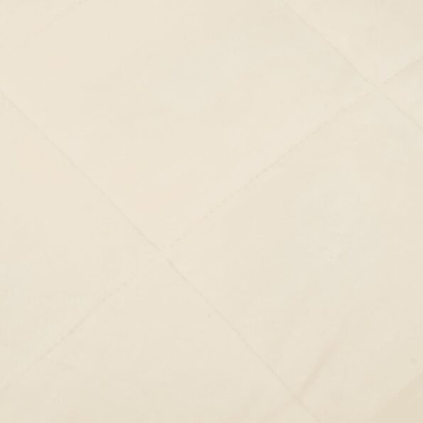 vidaXL Záťažová prikrývka bledokrémová 220x240 cm 11 kg látka – Obrázok 4