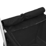 vidaXL Skladací kočík pre psa čierny 100x49x96 cm ľanová tkanina – Obrázok 9