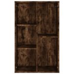vidaXL Knižnica/komoda dymový dub 50x25x80 cm spracované drevo – Obrázok 6