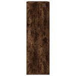 vidaXL Knižnica/komoda dymový dub 50x25x80 cm spracované drevo – Obrázok 7