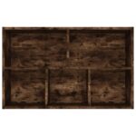vidaXL Knižnica/komoda dymový dub 50x25x80 cm spracované drevo – Obrázok 9