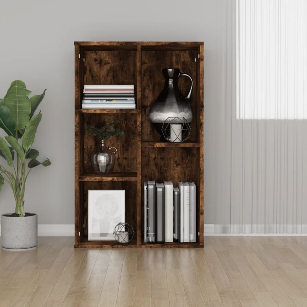 VXL8720845735333_m_en_hd_1.jpg vidaXL Knižnica/komoda dymový dub 50x25x80 cm spracované drevo – Obrázok 1