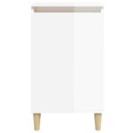 vidaXL Nočné stolíky 2ks vysoký lesk biele 40x35x70cm spracované drevo – Obrázok 5