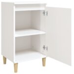 vidaXL Nočné stolíky 2ks vysoký lesk biele 40x35x70cm spracované drevo – Obrázok 6