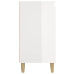 vidaXL Nočné stolíky 2ks vysoký lesk biele 40x35x70cm spracované drevo – Obrázok 7