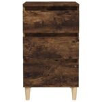 vidaXL Nočný stolík dymový dub 40x35x70 cm spracované drevo – Obrázok 6