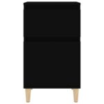 vidaXL Nočný stolík čierny 40x35x70 cm – Obrázok 6