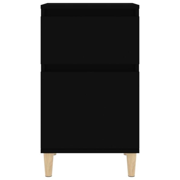 vidaXL Nočný stolík čierny 40x35x70 cm – Obrázok 6