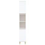 vidaXL Skrinka do kúpeľne biela 30x30x190 cm spracované drevo – Obrázok 6