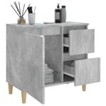 vidaXL Skrinka do kúpeľne betónová sivá 65x33x60 cm kompozitné drevo – Obrázok 4