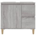 vidaXL Kúpeľňová skrinka sivý dub sonoma 65x33x60 cm kompozitné drevo – Obrázok 7