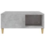 vidaXL Konferenčný stolík betónový sivý 80x80x36,5 cm spracované drevo – Obrázok 5