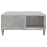 vidaXL Konferenčný stolík betónový sivý 80x80x36,5 cm spracované drevo – Obrázok 6