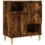 vidaXL Komoda dymový dub 60x35x70 cm spracované drevo – Obrázok 2