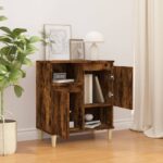vidaXL Komoda dymový dub 60x35x70 cm spracované drevo – Obrázok 3