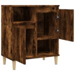 vidaXL Komoda dymový dub 60x35x70 cm spracované drevo – Obrázok 5