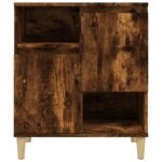 vidaXL Komoda dymový dub 60x35x70 cm spracované drevo – Obrázok 6
