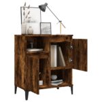 vidaXL Komoda dymový dub 60x35x70 cm spracované drevo – Obrázok 4