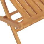 vidaXL Skladacie záhradné stoličky 4 ks 47x47x89 tíkový masív – Obrázok 4