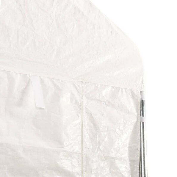 vidaXL Altánok so strechou, biely 13,38x4,08x3,22 m, polyetylén – Obrázok 5