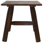 vidaXL Príručný stolík 49x49x50 cm smrekové drevo – Obrázok 4