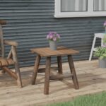 vidaXL Príručný stolík 49x49x50 cm smrekové drevo