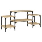 vidaXL TV skrinka dub sonoma 117x35x52 cm spracované drevo – Obrázok 2
