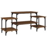 vidaXL TV skrinka hnedý dub 117x35x52 cm spracované drevo – Obrázok 2