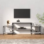 vidaXL TV skrinka sivý dub sonoma 157x35x52 cm spracované drevo – Obrázok 3