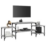 vidaXL TV skrinka sivý dub sonoma 157x35x52 cm spracované drevo – Obrázok 4