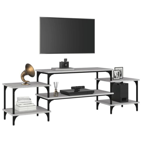 vidaXL TV skrinka sivý dub sonoma 157x35x52 cm spracované drevo – Obrázok 4