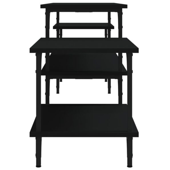 vidaXL TV skrinka čierna 197x35x52 cm spracované drevo – Obrázok 6