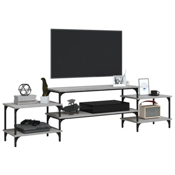 vidaXL TV skrinka sivá sonoma 197x35x52 cm spracované drevo – Obrázok 4