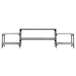 vidaXL TV skrinka sivá sonoma 197x35x52 cm spracované drevo – Obrázok 5